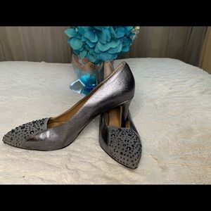 J Renee Silver Pumps